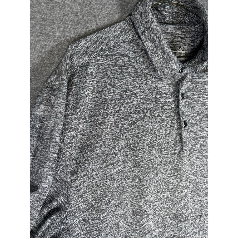 Under Armour Loose Fit Heat Gear Polo SS Shirt Size XL Black‎ White Speckled